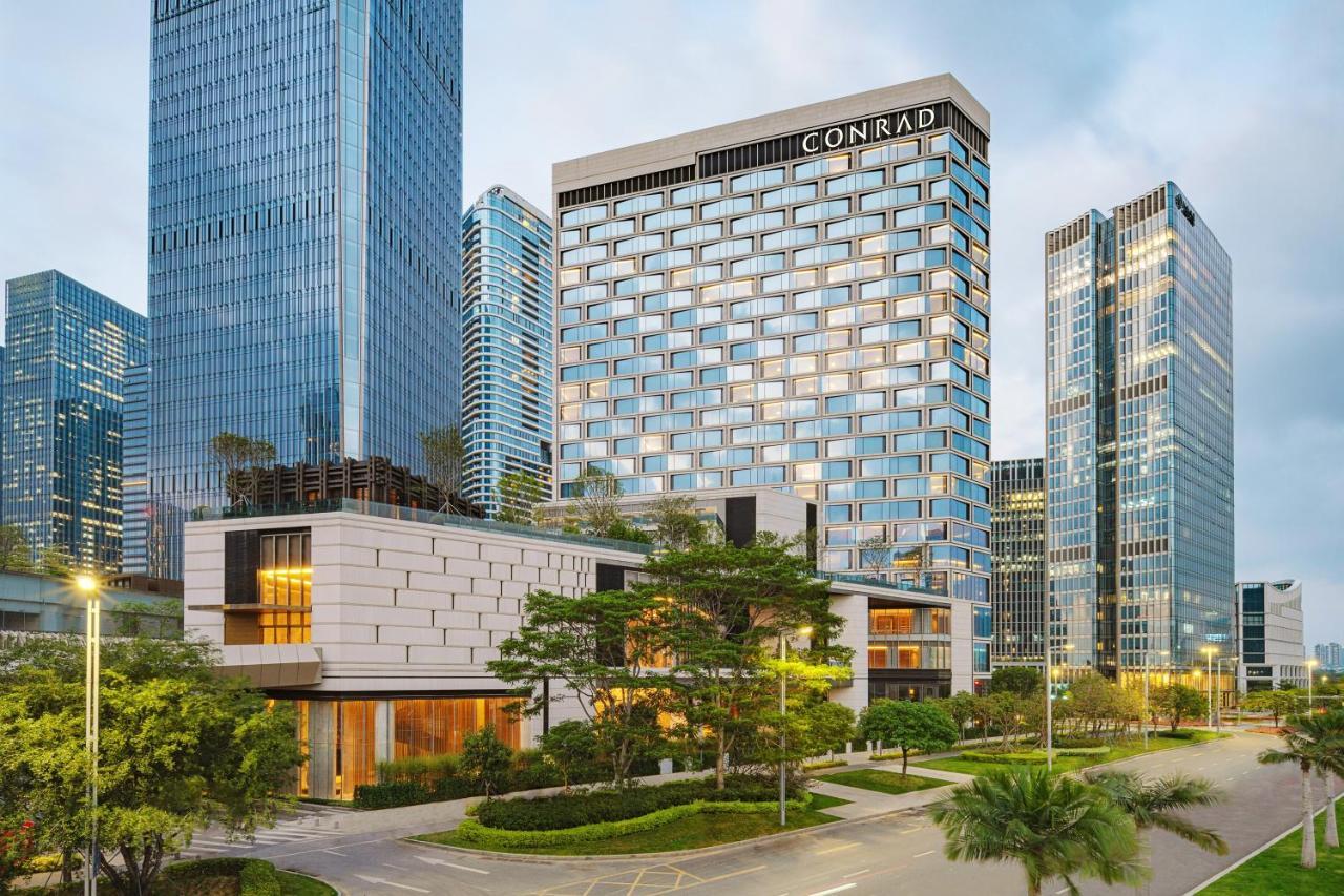 Conrad Shenzhen, The First Art Museum Hotel In Greater Bay Area With The Stunning Bay And Sunset View In The Hotel Terrace Exterior foto