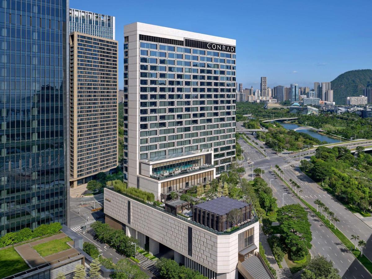 Conrad Shenzhen, The First Art Museum Hotel In Greater Bay Area With The Stunning Bay And Sunset View In The Hotel Terrace Exterior foto