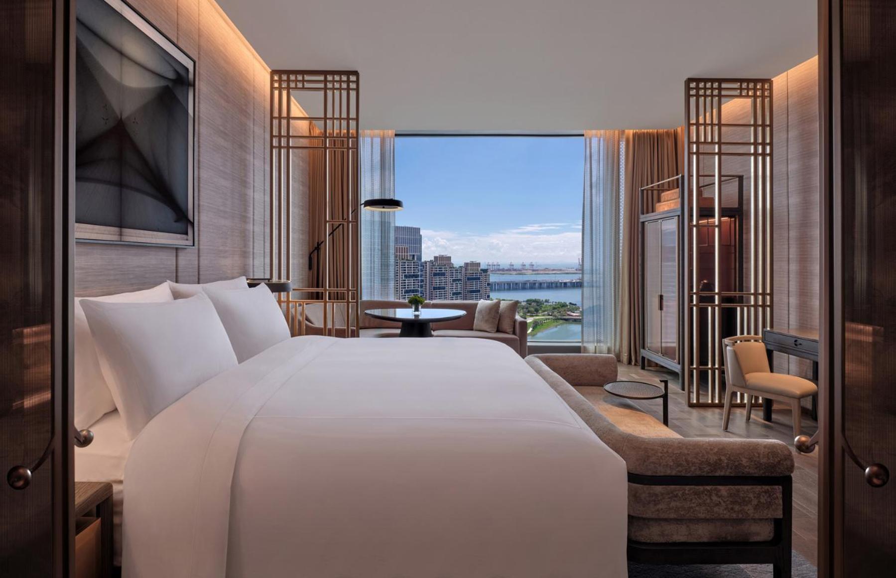 Conrad Shenzhen, The First Art Museum Hotel In Greater Bay Area With The Stunning Bay And Sunset View In The Hotel Terrace Exterior foto
