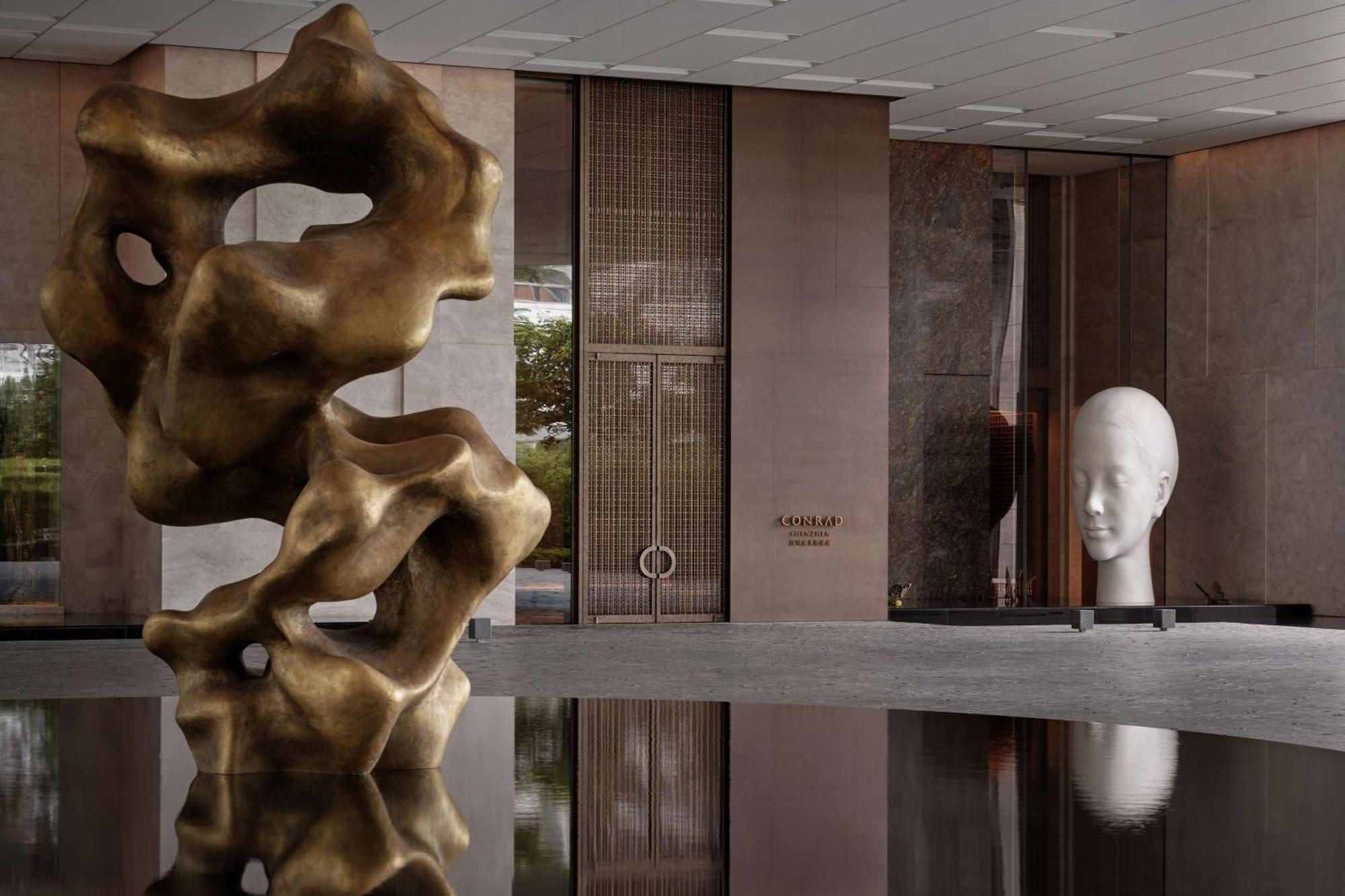 Conrad Shenzhen, The First Art Museum Hotel In Greater Bay Area With The Stunning Bay And Sunset View In The Hotel Terrace Exterior foto