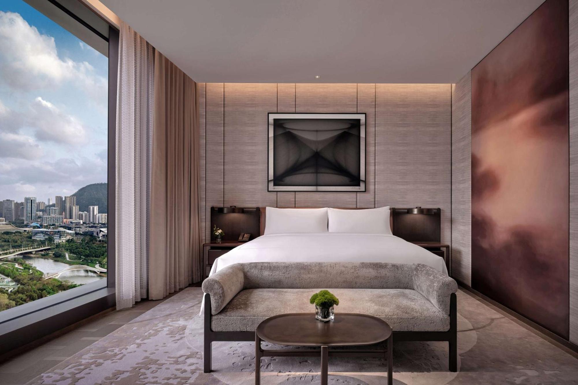 Conrad Shenzhen, The First Art Museum Hotel In Greater Bay Area With The Stunning Bay And Sunset View In The Hotel Terrace Exterior foto
