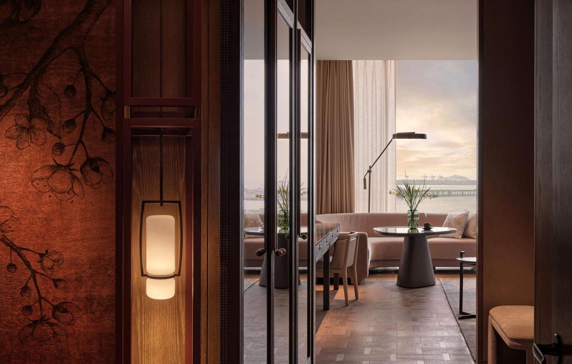 Conrad Shenzhen, The First Art Museum Hotel In Greater Bay Area With The Stunning Bay And Sunset View In The Hotel Terrace Exterior foto