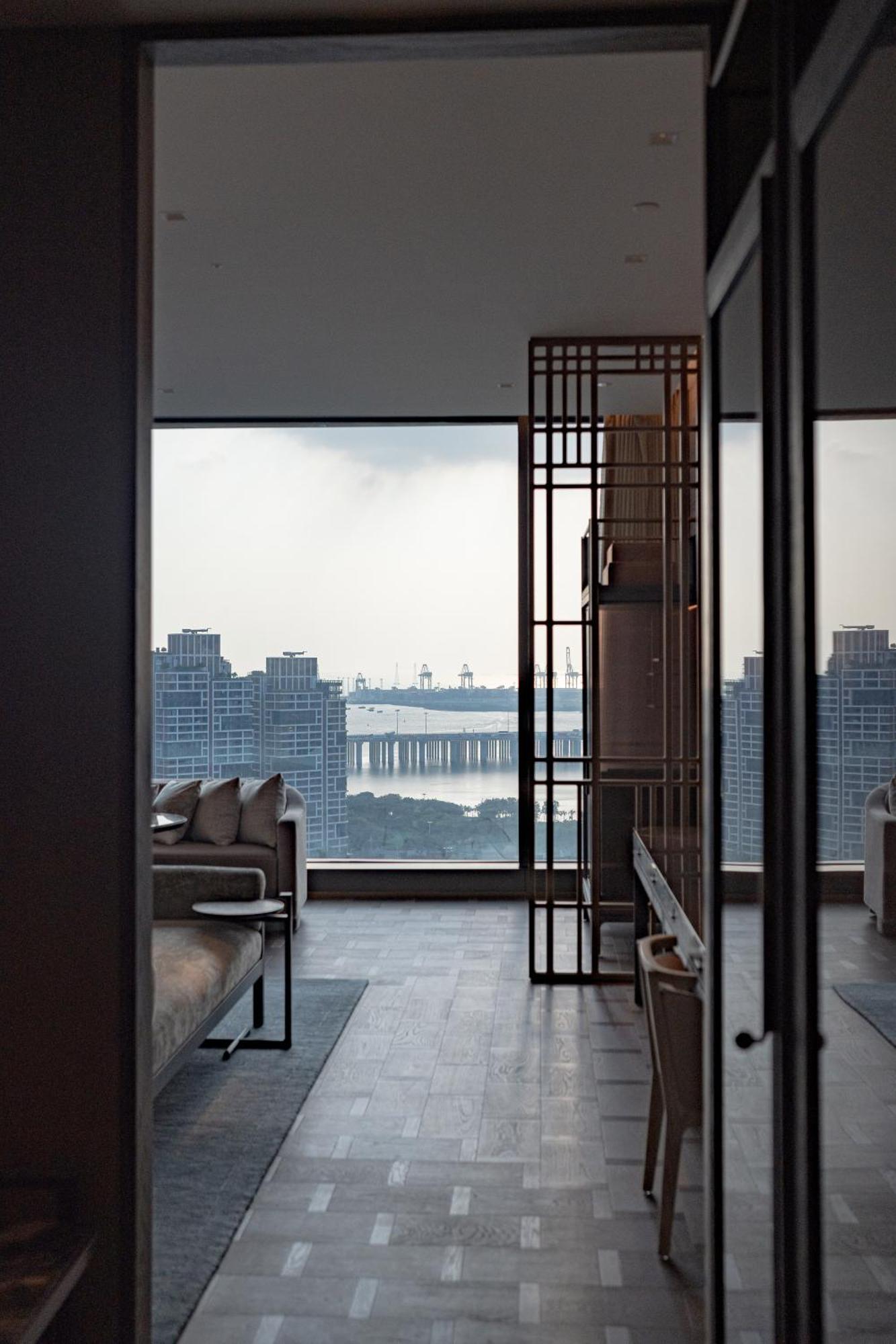 Conrad Shenzhen, The First Art Museum Hotel In Greater Bay Area With The Stunning Bay And Sunset View In The Hotel Terrace Exterior foto